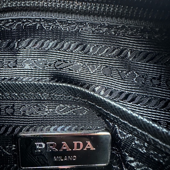 Prada New Vela Studded Black and Red Messenger Bag - Picture 12 of 12